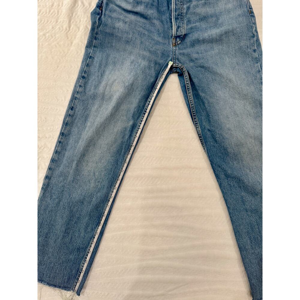 RE/DONE 70s Stove Pipe Jeans Women's 29 Straight Leg Retro Festival Boho 90s Raw - Picture 9 of 16